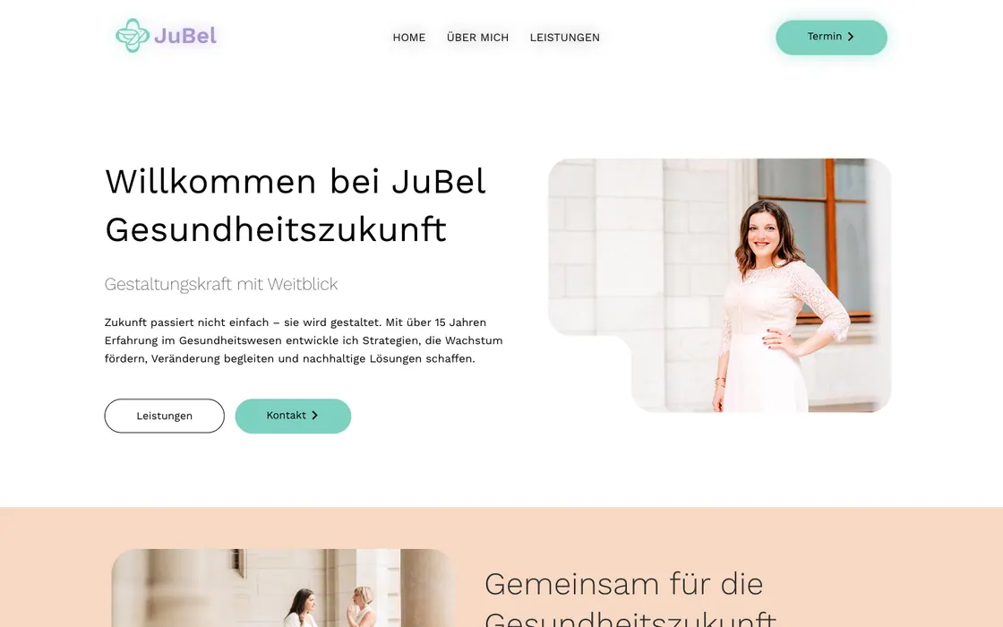JuBel — Website · Health, Webdesign-Projekt von Christopher Rapp