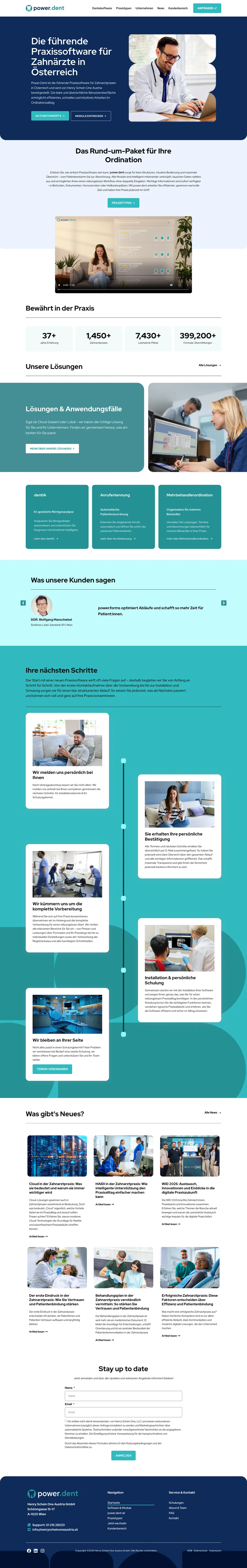 power.dent — full landing page built by Christopher Rapp