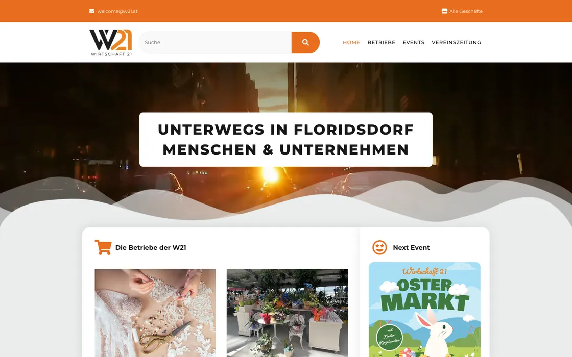 W21 — Onlineportal, Webdesign-Projekt von Christopher Rapp